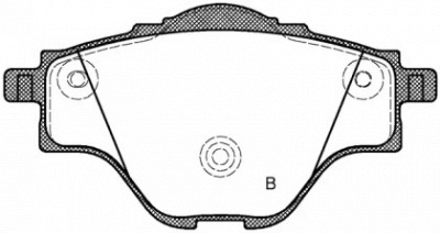OPEN PARTS bpa155700 -  Комплект тормозных колодок, дисковый тормоз